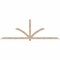 Ekena Millwork Redmond Smooth Timber Gable Bracket, Douglas Fir, 108"W x 36"H x 1 1/2"D x 3 1/2"F, 8/12 Pitch GBW108X36X0204RED00SDF - alternate 1